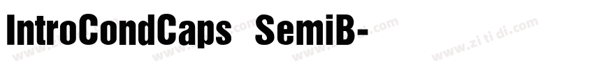 IntroCondCaps SemiB字体转换